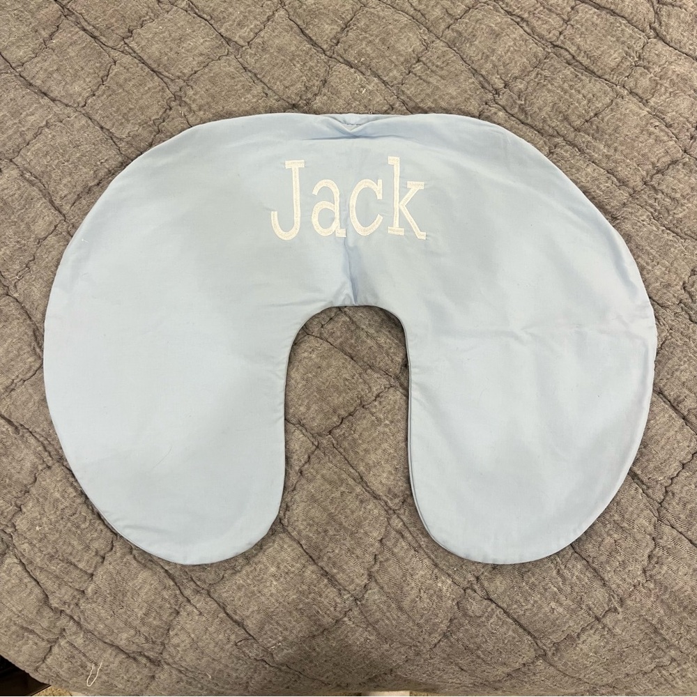 Light Blue Personalized Baby Pillow